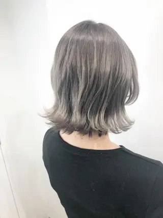 ミディアム カラー 🌙HIZUKI🌙 ハイトーン 艶髪のヘアスタイル