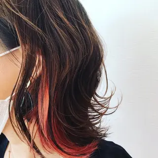 ミディアム カラー PazRood 山下のヘアスタイル