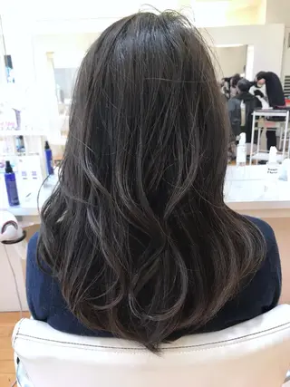 セミロング カラー タジマ ヤスヒサのヘアスタイル