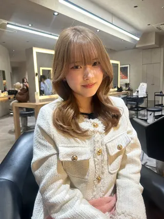 ミディアム Kobayashi ハイライト/ショートのヘアスタイル