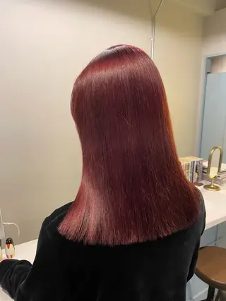 セミロング カラー Heath 姪浜 ⌇フタバのヘアスタイル