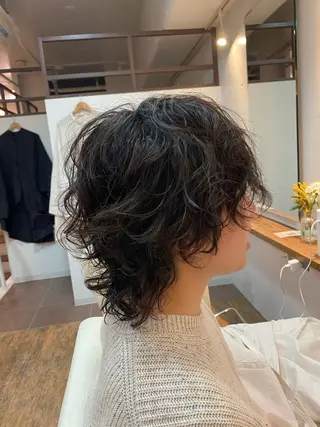 ミディアム パーマ メンズ 小山功陽 /メンズスタイルのヘアスタイル