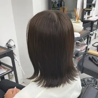 ミディアム カラー パーマ ヘアアレンジ メンズ mona/ ストレートスタイル✨のヘアスタイル