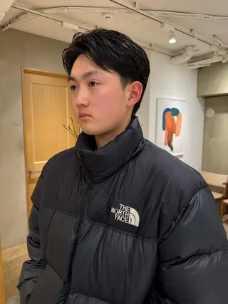 ミディアム シャドウパーマ 田形清流のヘアスタイル