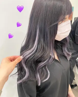 セミロング カラー 新宿駅近♡個室 ♡関口三都季🌜のヘアスタイル