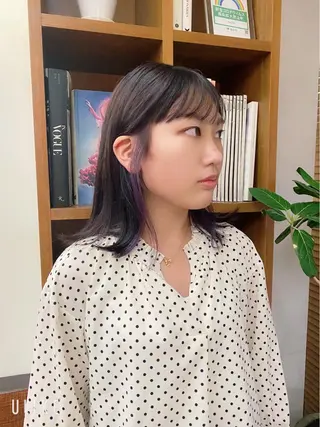 ミディアム カラー Paddle所属・似合わせレイヤー/ ニュアンスパーマ高倉のヘアスタイル