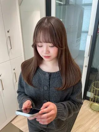 セミロング カラー Parve Mix /頓宮 稚愛🤍のヘアスタイル