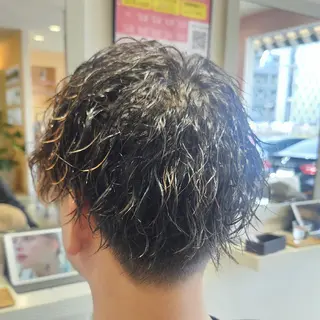 メンズ パーマ 暖色カラー/髪質改善 /メンズ🧡莉南のヘアスタイル