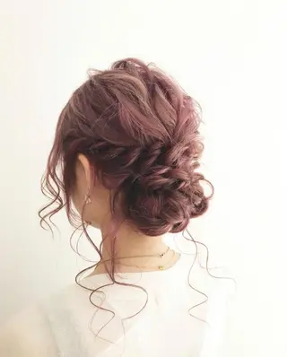 ロング ヘアアレンジ 矢田 沙希のヘアスタイル