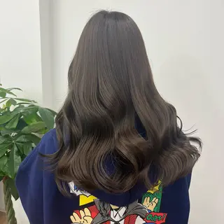 セミロング カラー パーマ ヘアアレンジ メンズ キッズ ネイル マツエク・マツパ アイブロウ HIROKO / 透明感暖色カラー🎀のヘアスタイル