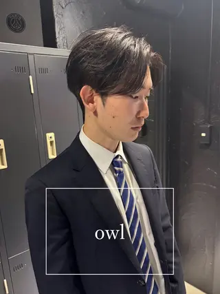 ショート パーマ ヘアアレンジ メンズ メンズ専門 美容師✨ アメ村 堀江颯瑛のヘアスタイル