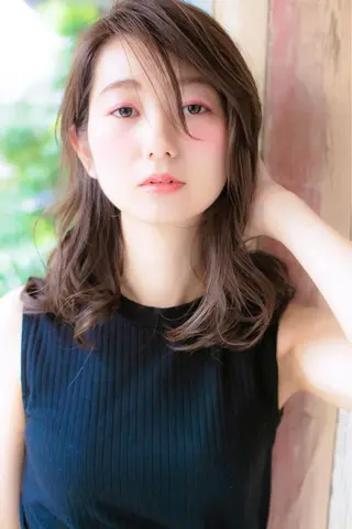 セミロング カラー 桜木町/西山竜一 /大人可愛い×美髪のヘアスタイル