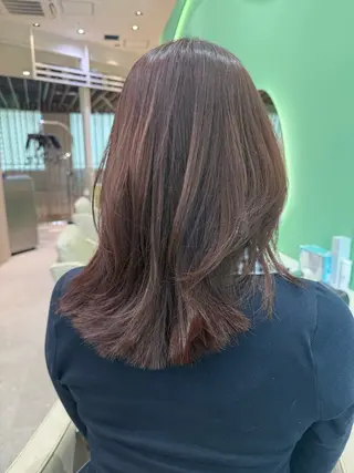 ミディアム 髪質改善/透明感 カラー/松尾美南海のヘアスタイル