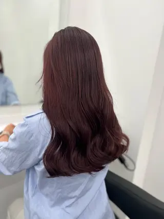セミロング カラー 💖似合わせカラー レイヤー💖縮毛矯正のヘアスタイル