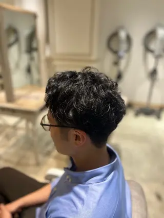 パーマ メンズ 上ヶ原 かなたのヘアスタイル