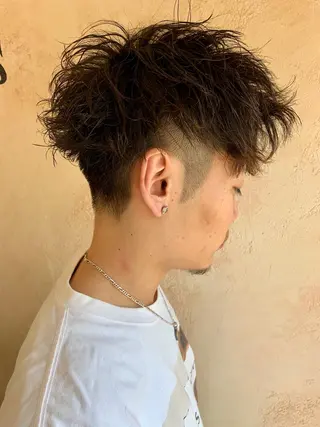 パーマ メンズ 水戸内原🐜 メンズ郡司裕紀のヘアスタイル