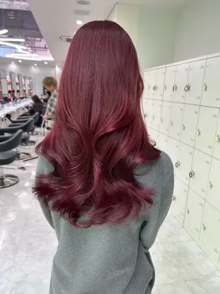 ロング カラー ヘアアレンジ トレンド暖色/ sayaka🍒のヘアスタイル