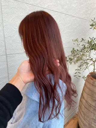 ロング カラー 鵜飼 真伍のヘアスタイル