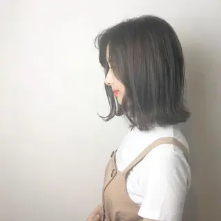 ミディアム カラー カラーモデル募集中 美容室ハピスのヘアスタイル