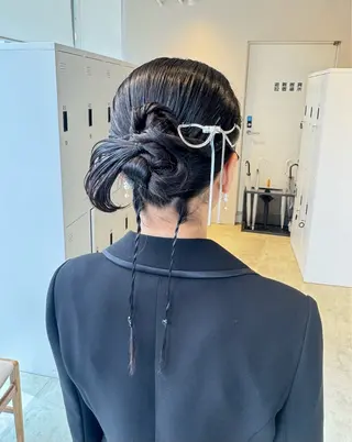 ヘアアレンジ 透明感カラー✨艶髪 制作🌱山根あゆみのヘアスタイル