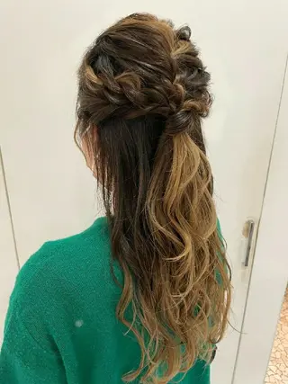 ロング ヘアアレンジ 美髪水素カラー✨ 迫田ゆりのヘアスタイル