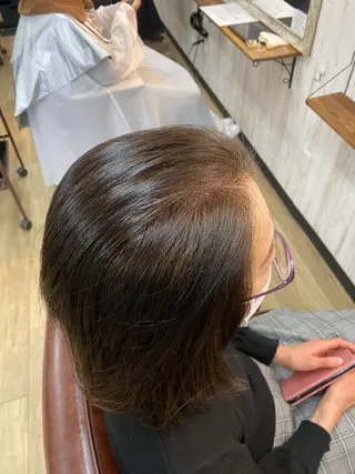 ミディアム カラー 🫧‪縮毛矯正 かとうよしき🫧のヘアスタイル