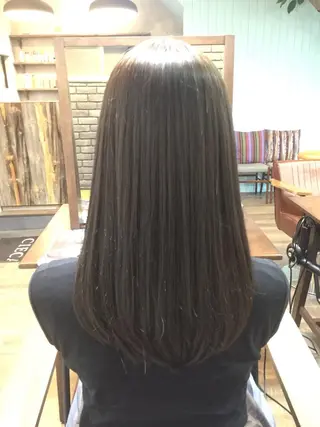 セミロング カラー 怪我のため6月末 復帰予定田中瑞希🍃のヘアスタイル