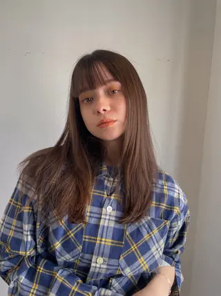 セミロング カラー Takuma Suzuki中目黒のヘアスタイル