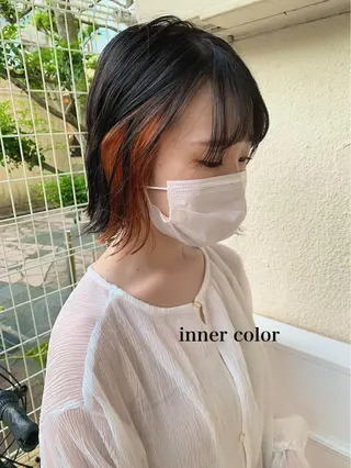 ショート カラー 透明感カラー👑 井上美乃里のヘアスタイル