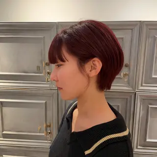 ショート カラー フジヤ サイタのヘアスタイル