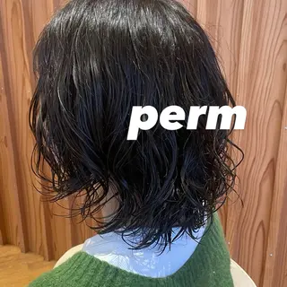 ミディアム パーマ ちほ /ボブスタイルのヘアスタイル