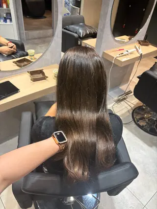 ロング カラー mok 🫧ayaneのヘアスタイル
