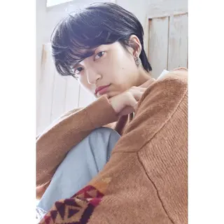 ショート カラー パーマ メンズ 高評価/パーマ平塚 章悟【tetsu】のヘアスタイル
