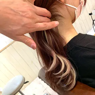 セミロング ブリーチ/ケア カラー/KOICHIのヘアスタイル