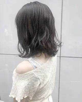 ミディアム カラー ヘアアレンジ 竹内啓太 ボブのヘアスタイル
