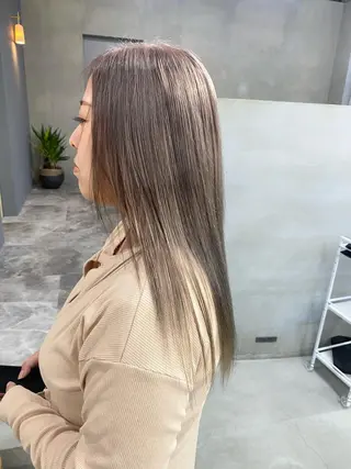 セミロング カラー 前橋 姫奈のヘアスタイル