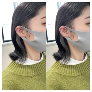 ミディアム カラー 村山 茉衣のヘアスタイル