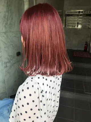 ミディアム カラー 🧡色落ちまで2度綺 麗なカラー🧡ヨシキのヘアスタイル