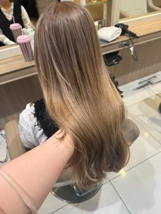 ロング カラー ヘアアレンジ 韓国ヘアメイク🎀/ 縮毛矯正✨山本媛香のヘアスタイル