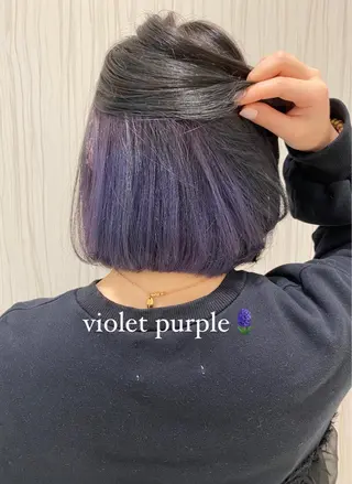 ミディアム カラー ヘアアレンジ 🥀暖色韓国ヘア💕 保科侑花のヘアスタイル