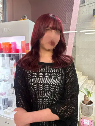 カラー 【pia】 ホノカブリーチカラーのヘアスタイル