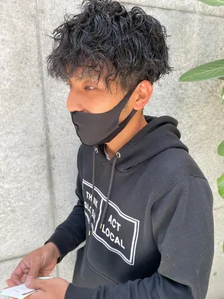 メンズ メンズ特化美容師 ハスイルイのヘアスタイル