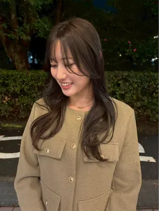 カラー YOKE 桃山台 SAKI♩ ܸのヘアスタイル