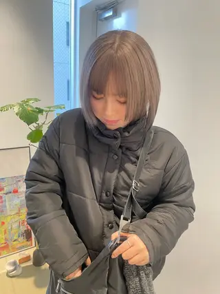 ミディアム カラー 似合わせカット🫧/ パーマ🥇/KIBEのヘアスタイル