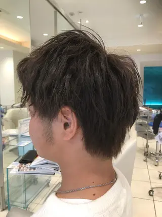ショート カラー パーマ ヘアアレンジ メンズ キッズ ネイル マツエク・マツパ EnBlesS西宮 マンツーマン神道有基のヘアスタイル