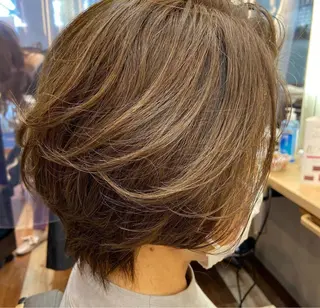 ショート 透明感カラー神野 敦也【三軒茶屋】のヘアスタイル