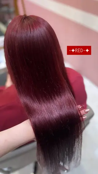 カラー amane໒꒱うる艶 ブリーチ透明感カラーのヘアスタイル