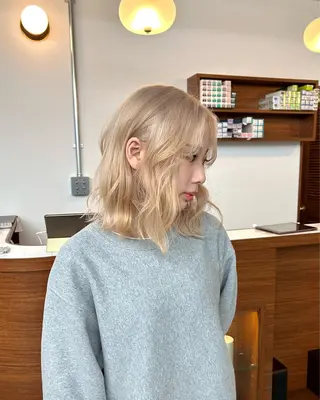 ロング カラー 大阪梅田/ イマムラミヅキのヘアスタイル