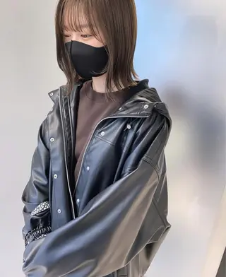 ミディアム カラー マンツーマン半個室 tamuraのヘアスタイル