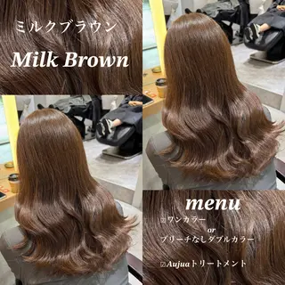 ロング カラー ヘアアレンジ ブリーチなしカラー /新百合ヶ丘/安形翔のヘアスタイル